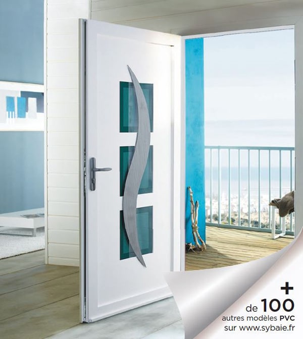 ambiance porte d'entrée pvc sybaie