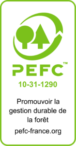 pefc-logo sur catalogue