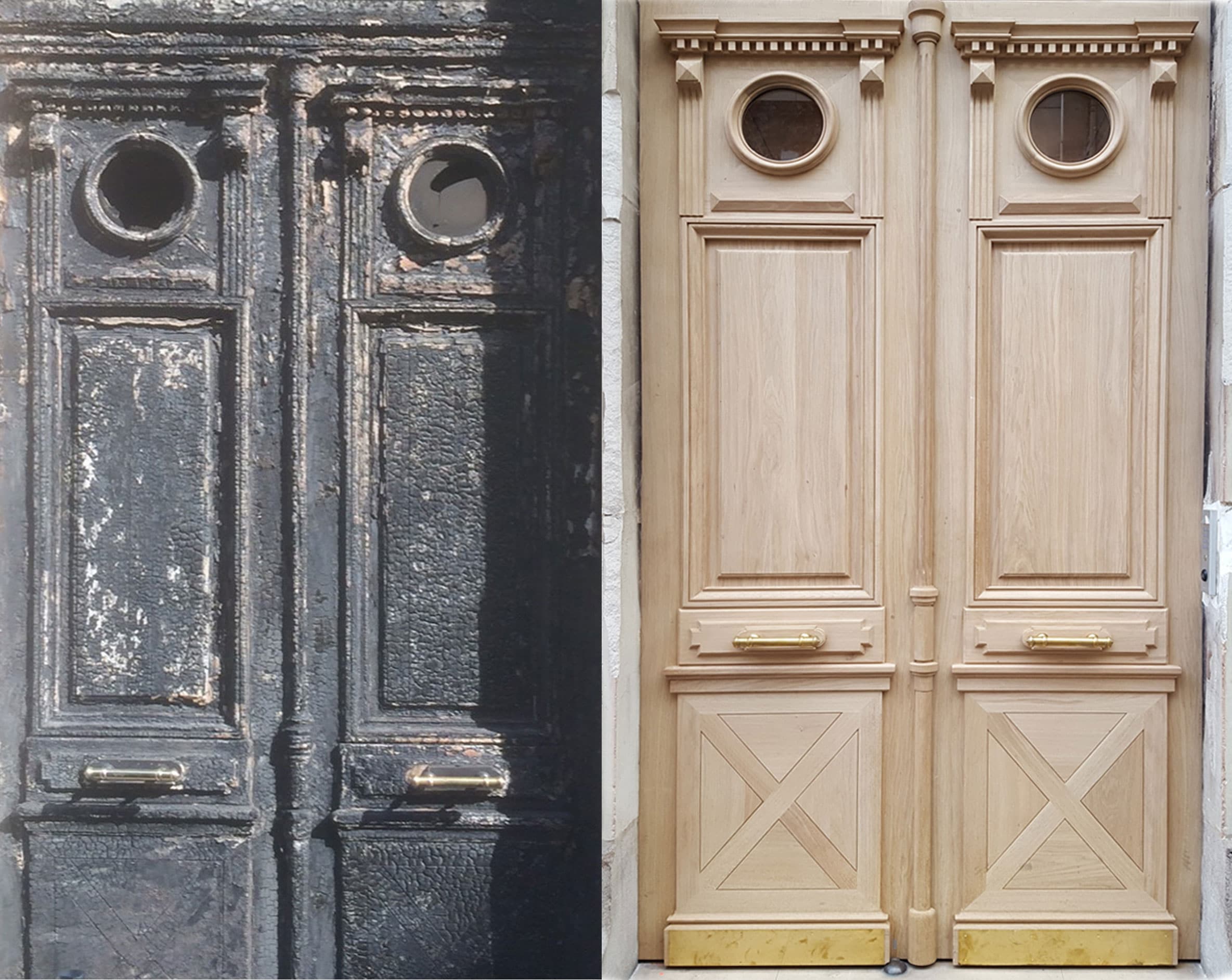 avt-apres-porte Reproduction à l'identique porte